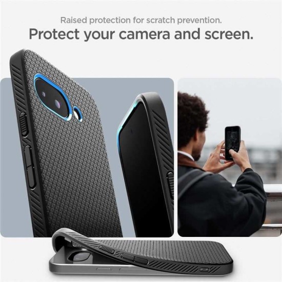 Husa Spigen Liquid Air pentru Google Pixel 9a, negru mat (Spigen, Pixel 9a) by www.silkase.ro Husa Spigen Liquid Air pentru Google Pixel 9a, negru mat (Pixel 9a, ACS09039) by www.silkase.ro