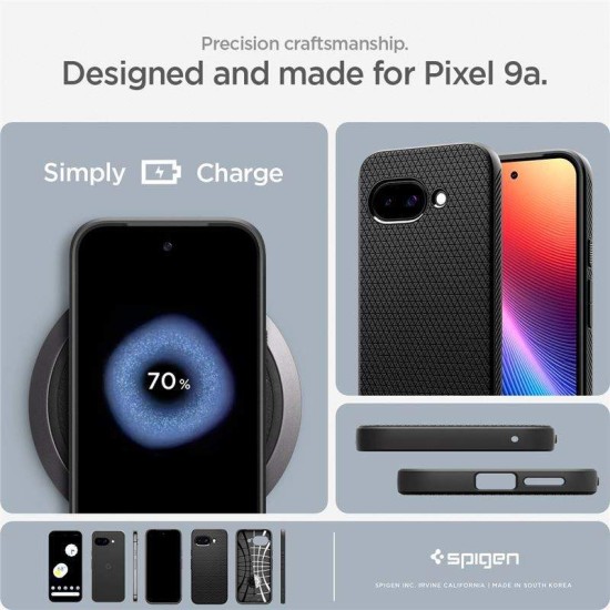 Husa Spigen Liquid Air pentru Google Pixel 9a, negru mat (Spigen, Pixel 9a) by www.silkase.ro Husa Spigen Liquid Air pentru Google Pixel 9a, negru mat (Pixel 9a, ACS09039) by www.silkase.ro