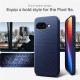 Husa Spigen Liquid Air pentru Google Pixel 9a, albastru navy (Pixel 9a, ACS09040) by www.silkase.ro