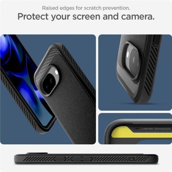 Husa Spigen Rugged Armor pentru Google Pixel 9a, Magsafe, negru mat (Pixel 9a, ACS09041) by www.silkase.ro