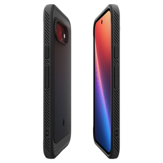 Husa Spigen Rugged Armor pentru Google Pixel 9a, Magsafe, negru mat (Pixel 9a, ACS09041) by www.silkase.ro