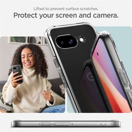 Husa Spigen Ultra Hybrid pentru Google Pixel 9a, crystal clear (Pixel 9a, ACS09042) by www.silkase.ro