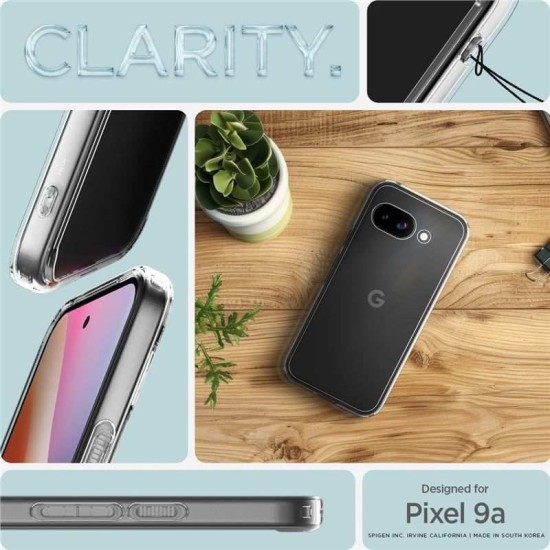 Husa Spigen Ultra Hybrid pentru Google Pixel 9a, crystal clear (Pixel 9a, ACS09042) by www.silkase.ro