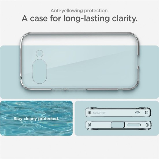 Husa Spigen Ultra Hybrid pentru Google Pixel 9a, crystal clear (Pixel 9a, ACS09042) by www.silkase.ro