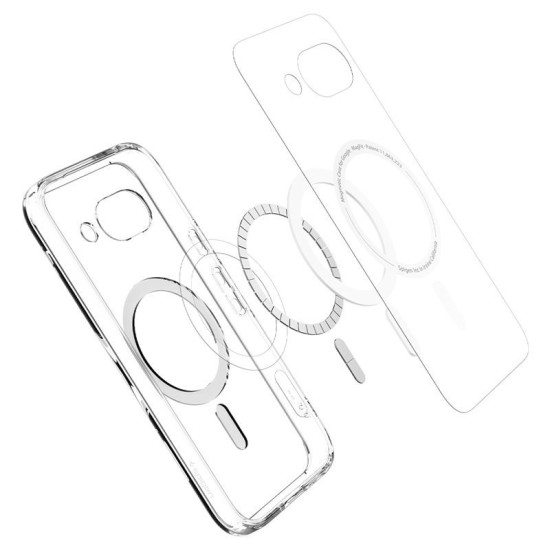 Husa Spigen Ultra Hybrid pentru Google Pixel 9a, magsafe, alb clear (Spigen, Pixel 9a) by www.silkase.ro Husa Spigen Ultra Hybrid pentru Google Pixel 9a, magsafe, alb clear (Pixel 9a, ACS09043) by www.silkase.ro