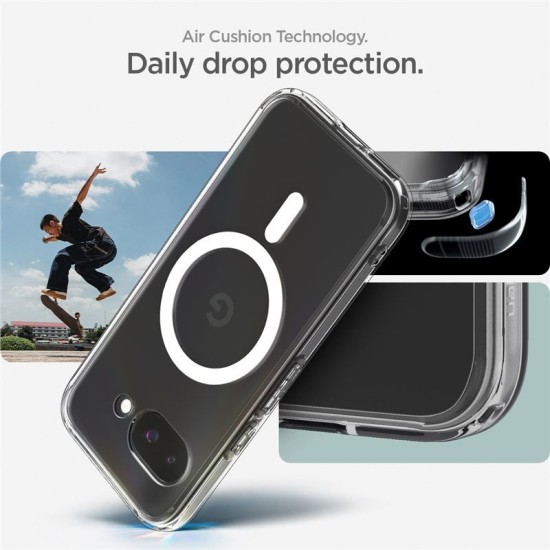 Husa Spigen Ultra Hybrid pentru Google Pixel 9a, magsafe, alb clear (Spigen, Pixel 9a) by www.silkase.ro Husa Spigen Ultra Hybrid pentru Google Pixel 9a, magsafe, alb clear (Pixel 9a, ACS09043) by www.silkase.ro