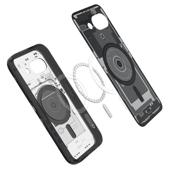 Husa Spigen Ultra Hybrid pentru Google Pixel 9a, Magsafe, zero one black (Pixel 9a, ACS09044) by www.silkase.ro