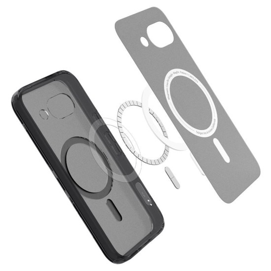 Husa Spigen Ultra Hybrid pentru Google Pixel 9a, Magsafe, frost black (Pixel 9a, ACS09045) by www.silkase.ro