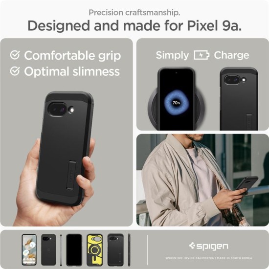 Husa Spigen Tough Armor pentru Google Pixel 9a, Magsafe, negru (Pixel 9a, ACS09046) by www.silkase.ro