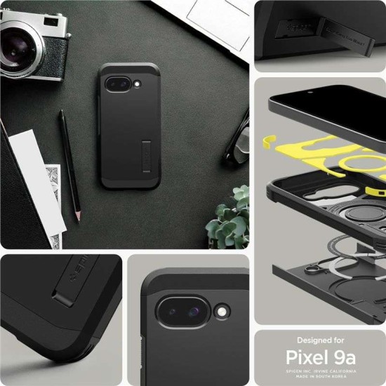 Husa Spigen Tough Armor pentru Google Pixel 9a, Magsafe, negru (Pixel 9a, ACS09046) by www.silkase.ro
