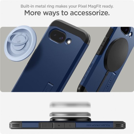 Husa Spigen Tough Armor pentru Google Pixel 9a, Magsafe, albastru navy (Spigen, Pixel 9a) by www.silkase.ro Husa Spigen Tough Armor pentru Google Pixel 9a, Magsafe, albastru navy (Pixel 9a, ACS09047) by www.silkase.ro