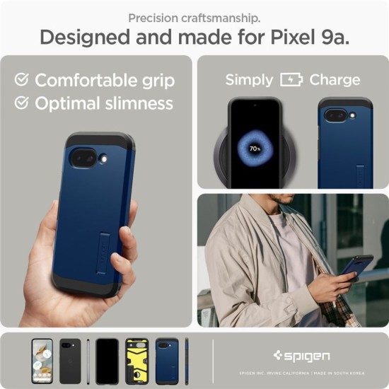 Husa Spigen Tough Armor pentru Google Pixel 9a, Magsafe, albastru navy (Spigen, Pixel 9a) by www.silkase.ro Husa Spigen Tough Armor pentru Google Pixel 9a, Magsafe, albastru navy (Pixel 9a, ACS09047) by www.silkase.ro