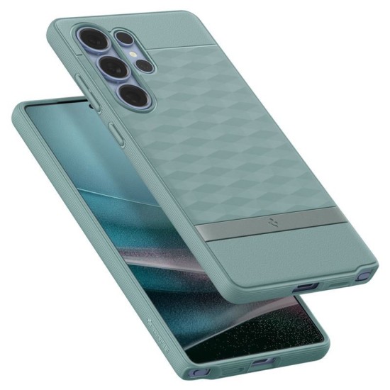 Husa Spigen Parallax MagSafe pentru Samsung Galaxy S25 Ultra, sage green (S25 Ultra, ACS09053) by www.silkase.ro