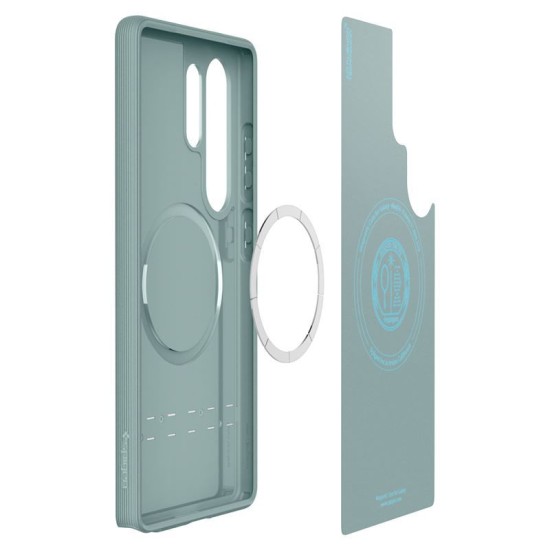 Husa Spigen Parallax MagSafe pentru Samsung Galaxy S25 Ultra, sage green (S25 Ultra, ACS09053) by www.silkase.ro