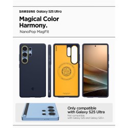 Husa Spigen Nano Pop pentru Samsung Galaxy S25 Ultra, Magsafe, blueberry navy