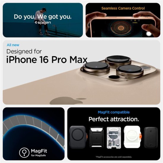 Husa Spigen Ultra Hybrid T MagSafe compatibila cu iPhone 16 Pro Max Frost Rose Titanium (iPhone 16 Pro Max, ACS09069) by www.silkase.ro