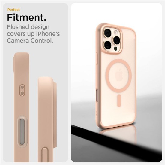 Husa Spigen Ultra Hybrid T MagSafe compatibila cu iPhone 16 Pro Max Frost Rose Titanium (iPhone 16 Pro Max, ACS09069) by www.silkase.ro
