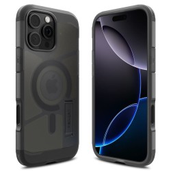 Husa Spigen Tough Armor T MagSafe compatibila cu iPhone 16 Pro Max Frost Black