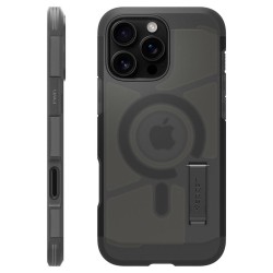 Husa Spigen Tough Armor T MagSafe compatibila cu iPhone 16 Pro Max Frost Black Husa Spigen Tough Armor T MagSafe compatibila cu iPhone 16 Pro Max Frost Black