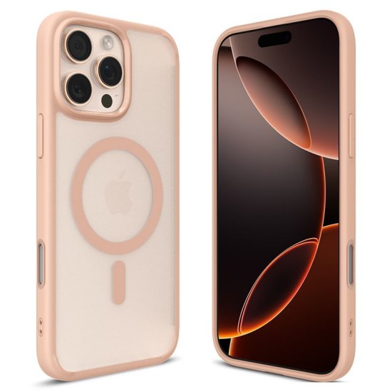 Husa Spigen Ultra Hybrid T MagSafe compatibila cu iPhone 16 Pro Frost Rose Titanium (iPhone 15 Pro, ACS09071) by www.silkase.ro