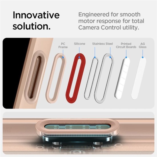 Husa Spigen Ultra Hybrid T MagSafe compatibila cu iPhone 16 Pro Frost Rose Titanium (iPhone 15 Pro, ACS09071) by www.silkase.ro