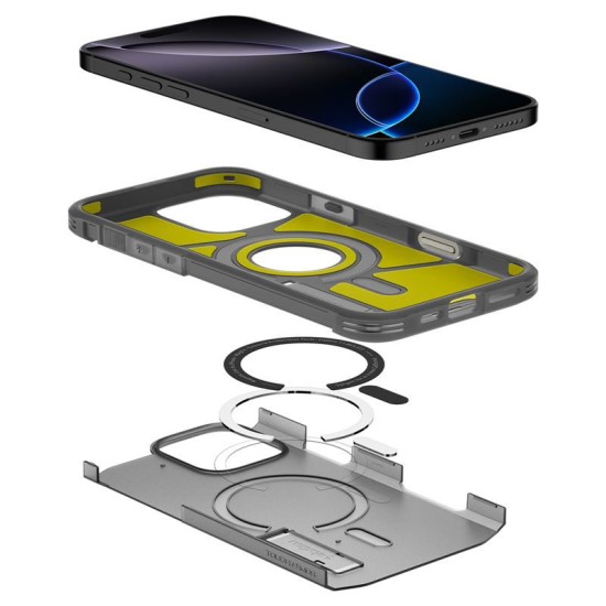 Husa Spigen Tough Armor T MagSafe compatibila cu iPhone 16 Pro Frost Black (Spigen, iPhone 15 Pro) by www.silkase.ro Husa Spigen Tough Armor T MagSafe compatibila cu iPhone 16 Pro Frost Black (iPhone 15 Pro, ACS09072) by www.silkase.ro