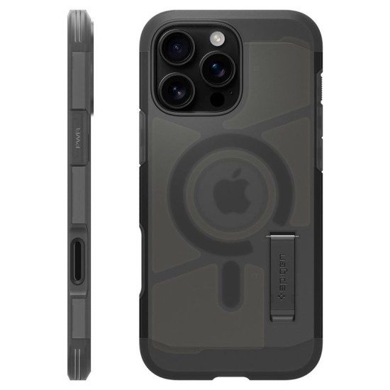 Husa Spigen Tough Armor T MagSafe compatibila cu iPhone 16 Pro Frost Black (Spigen, iPhone 15 Pro) by www.silkase.ro Husa Spigen Tough Armor T MagSafe compatibila cu iPhone 16 Pro Frost Black (iPhone 15 Pro, ACS09072) by www.silkase.ro