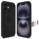 Husa telefon Spigen Ultra Hibrid T MagSafe, protectie hibrida, negru, compatibila cu Apple iPhone 16 (iPhone 16, ACS09074) by www.silkase.ro