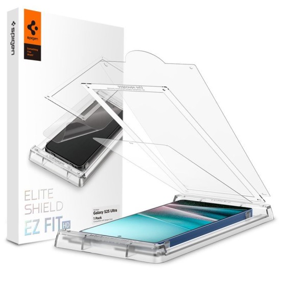 Folie silicon Spigen EliteShield EZ Fit HD pentru Samsung Galaxy S25 Ultra, transparenta (S25 Ultra, AFL09083) by www.silkase.ro