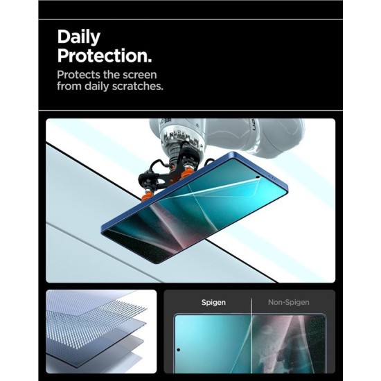Folie silicon Spigen EliteShield EZ Fit HD pentru Samsung Galaxy S25 Ultra, transparenta (S25 Ultra, AFL09083) by www.silkase.ro