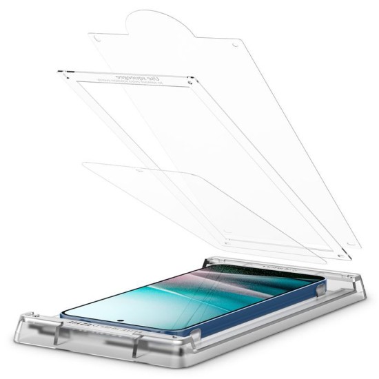 Folie silicon Spigen EliteShield EZ Fit HD pentru Samsung Galaxy S25 Plus, transparenta (S25 Plus, AFL09087) by www.silkase.ro
