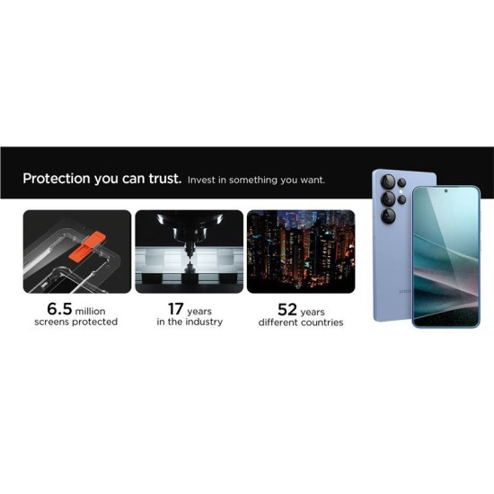 Set 2x3 protectii sticla camera foto Spigen Optik Pro EZ FIT HD compatibil cu Samsung Galaxy S25 Plus Black (Spigen, Ingredi) by www.silkase.ro Set 2x3 protectii sticla camera foto Spigen Optik Pro EZ FIT HD compatibil cu Samsung Galaxy S25 Plus Black (Ingredi, AGL09088) by www.silkase.ro