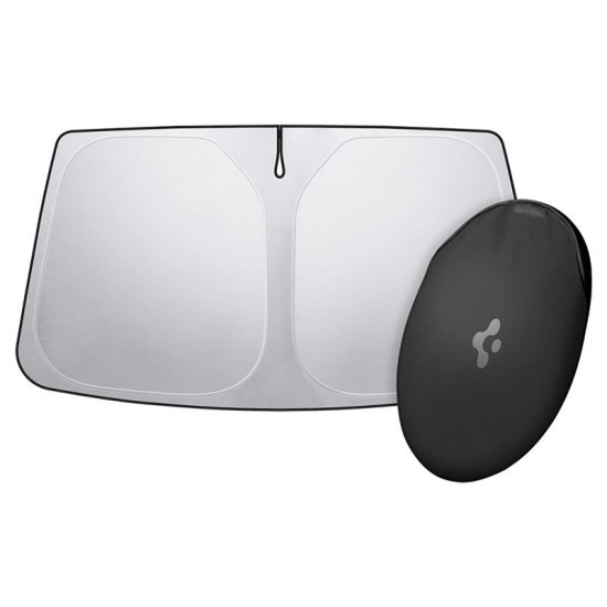 Parasolar parbriz Spigen pentru Tesla Model X, negru (Accesorii auto, ACP09094) by www.silkase.ro