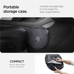Parasolar parbriz Spigen pentru Tesla Model X, negru Parasolar parbriz Spigen pentru Tesla Model X, negru