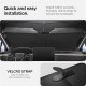 Parasolar parbriz Spigen pentru Tesla Model X, negru (Accesorii auto, ACP09094) by www.silkase.ro