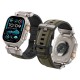 SPIGEN Brățară Set DuraPro Armor (Nylon/TPU) Apple Watch 49/46/45/44mm (Ultra 3-1/Seria 11), Verde Militar (Ingredi, AMP09102) by www.silkase.ro