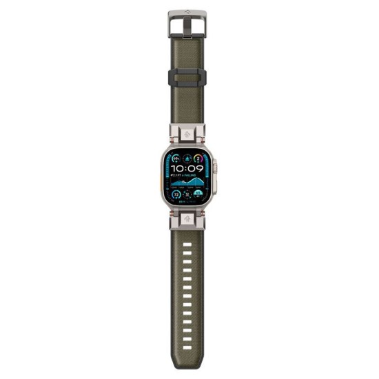 SPIGEN Brățară Set DuraPro Armor (Nylon/TPU) Apple Watch 49/46/45/44mm (Ultra 3-1/Seria 11), Verde Militar (Ingredi, AMP09102) by www.silkase.ro
