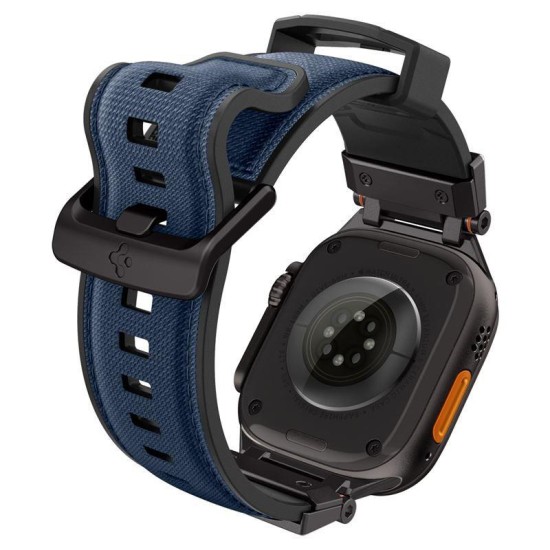 Pachet set 1 x bratara Spigen DuraPro Armor, material nylon si TPU, albastru marin, 44/45/46/49mm (Spigen, Ingredi) by www.silkase.ro SPIGEN Set 1 x Brățară DuraPro Armor (Nylon/TPU) Apple Watch 49/46/45/44mm (Ultra 3-1/Seria 11), Albastru Marin (Ingredi, AMP09103) by www.silkase.ro