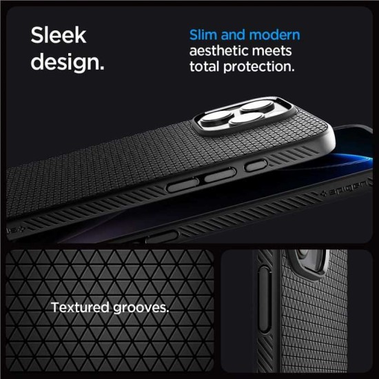 Husa de protectie Spigen Liquid Air T MagSafe pentru iPhone 16 Pro, negru mat (Spigen, Ingredi) by www.silkase.ro Husa de protectie Spigen Liquid Air T MagSafe pentru iPhone 16 Pro, negru mat (iPhone 16 Pro, ACS09116) by www.silkase.ro
