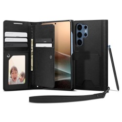 Husa Spigen Wallet S pentru Samsung Galaxy S25 Ultra, black 