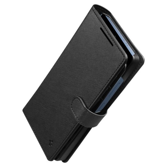 Husa Spigen Wallet S pentru Samsung Galaxy S25 Ultra, black (S25 Ultra, ACS09124) by www.silkase.ro
