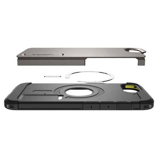 Husa Spigen Tough Armor MagSafe pentru iphone 16e, gunmetal (Spigen, iPhone 16e) by www.silkase.ro Husa Spigen Tough Armor MagSafe pentru iphone 17e/16e, gunmetal (iPhone 17e, ACS09136) by www.silkase.ro
