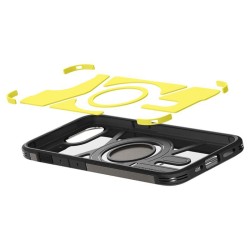 Husa Spigen Tough Armor MagSafe pentru iphone 17e/16e, gunmetal Husa Spigen Tough Armor MagSafe pentru iphone 17e/16e, gunmetal