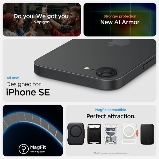 Husa Spigen Tough Armor MagSafe pentru iphone 16e, gunmetal (Spigen, iPhone 16e) by www.silkase.ro Husa Spigen Tough Armor MagSafe pentru iphone 17e/16e, gunmetal (iPhone 17e, ACS09136) by www.silkase.ro