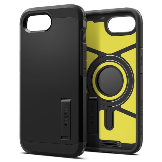 Husa Spigen Tough Armor MagSafe pentru iphone 17e/16e, negru (iPhone 17e, ACS09137) by www.silkase.ro