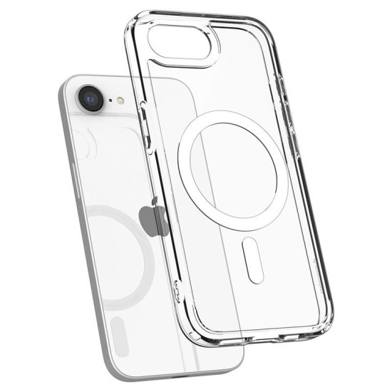 Husa Spigen Ultra Hybrid MagSafe pentru iphone 17e/16e, transparent (iPhone 17e, ACS09139) by www.silkase.ro