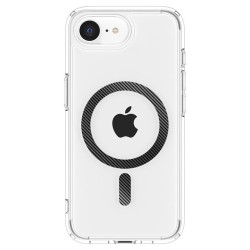 Husa Spigen Ultra Hybrid MagSafe pentru iphone 17e/16e, clear carbon fiber Husa Spigen Ultra Hybrid MagSafe pentru iphone 17e/16e, clear carbon fiber