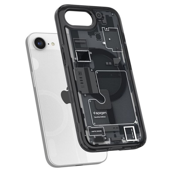 Husa Spigen Ultra Hybrid MagSafe pentru iphone 16e, zero one negru (Spigen, iPhone 16e) by www.silkase.ro Husa Spigen Ultra Hybrid MagSafe pentru iphone 17e/16e, zero one negru (iPhone 17e, ACS09141) by www.silkase.ro