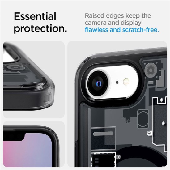 Husa Spigen Ultra Hybrid MagSafe pentru iphone 16e, zero one negru (Spigen, iPhone 16e) by www.silkase.ro Husa Spigen Ultra Hybrid MagSafe pentru iphone 17e/16e, zero one negru (iPhone 17e, ACS09141) by www.silkase.ro