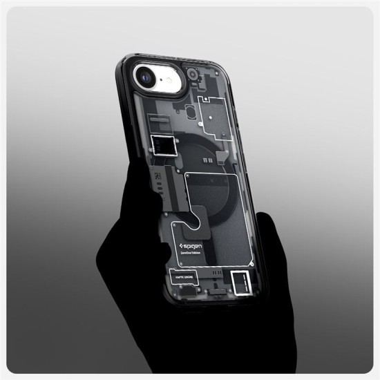 Husa Spigen Ultra Hybrid MagSafe pentru iphone 16e, zero one negru (Spigen, iPhone 16e) by www.silkase.ro Husa Spigen Ultra Hybrid MagSafe pentru iphone 17e/16e, zero one negru (iPhone 17e, ACS09141) by www.silkase.ro